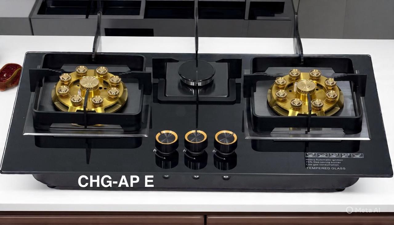 ASTRA CHG-AP E tempered glass hob installed in kitchen
